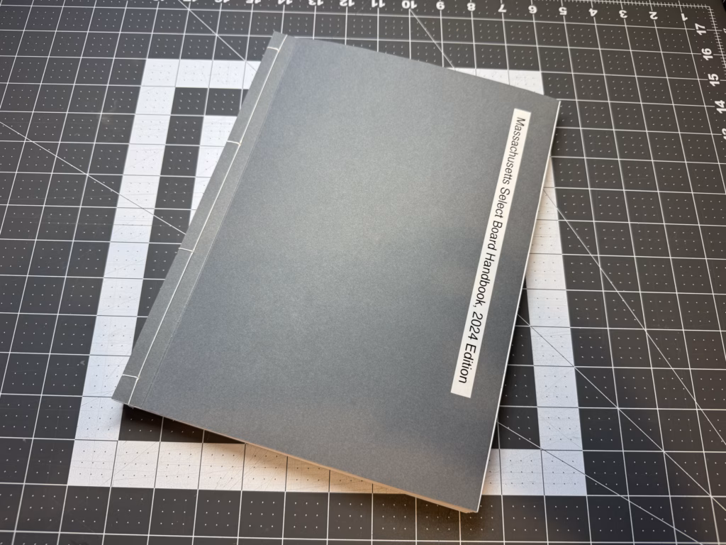 A booklet bound with Japanese stab binding